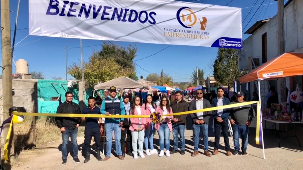 Inauguran mercadito de loreto, organizado por mujeres emprendedoras