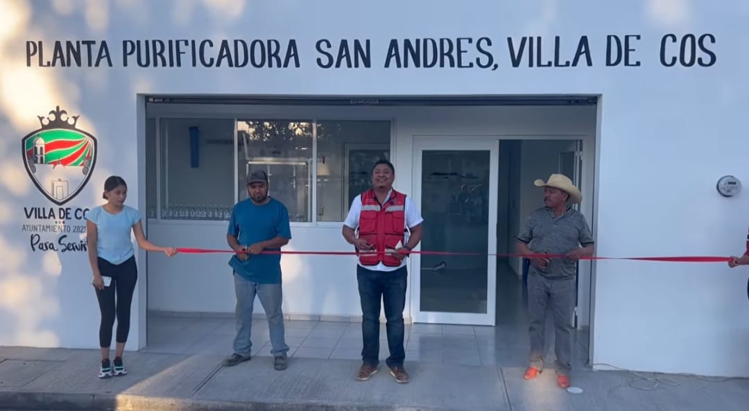 Benefician a comunidad con planta purificadora