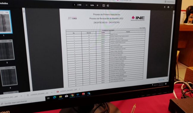 Realizan sorteo de funcionarios de casilla del Proceso de Revocación de Mandato