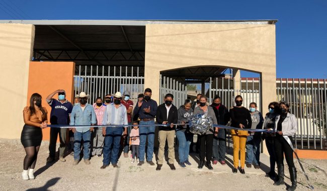 Inauguran cerco perimetral en escuela J. Reyes Hernández Estupiñán
