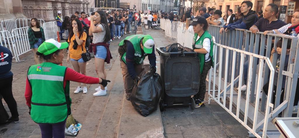 Realizan limpieza exhaustiva tras concierto de GeraMx