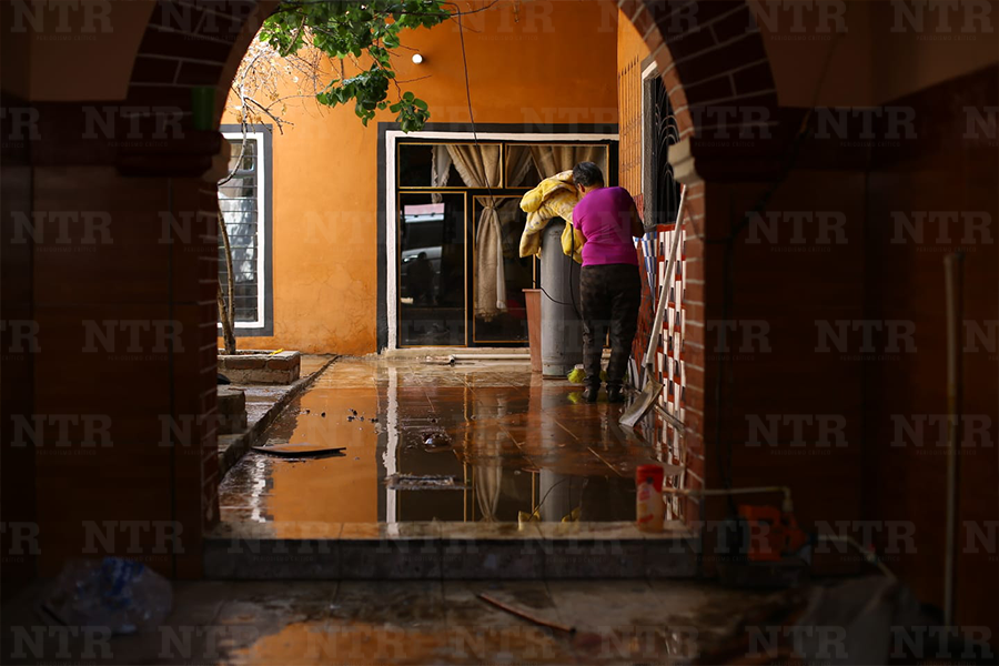 Sufren daños por inundación en Ojocaliente