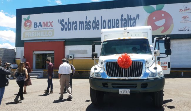 Con donaciones, Banco de alimentos de Fresnillo adquiere camión
