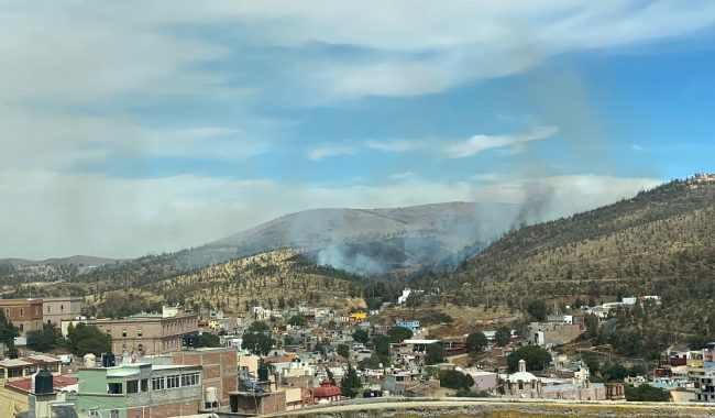 Registran incendio en La Bufa
