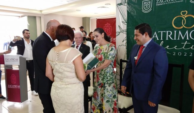 Realizan ceremonia de Matrimonios Colectivos en la capital