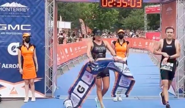 Marina Saucedo, primera en Triatlón de Monterrey