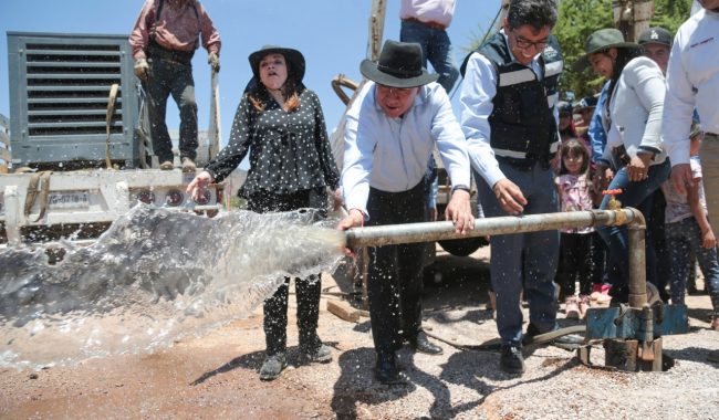 Inaugura pozo en Fresnillo