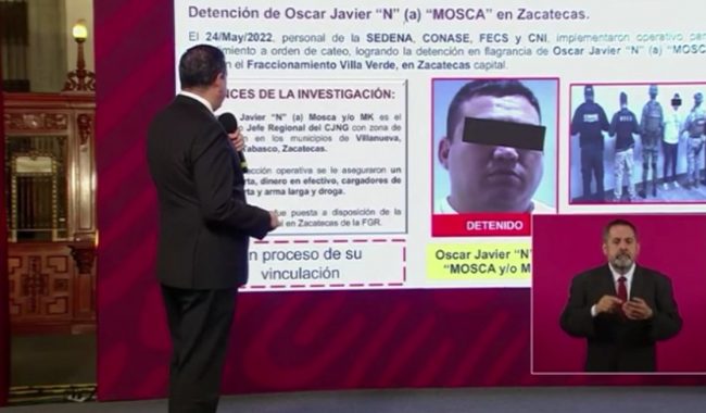 Detienen a cabecilla regional del CJNG