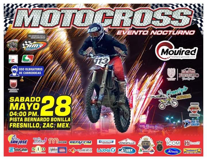 Fresnillo tendrá fecha regional de Motocross