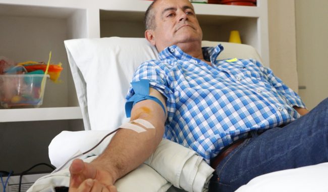 Realizan jornada de donación de sangre