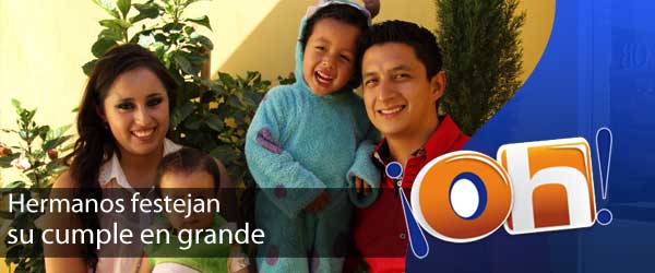 Hermanos festejan su cumple en grande