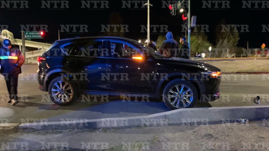 Choca patrulla de la GN contra vehículo en Fresnillo