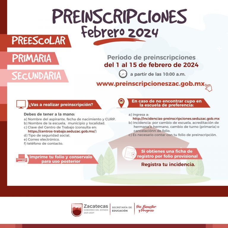 Todo listo para preinscripciones