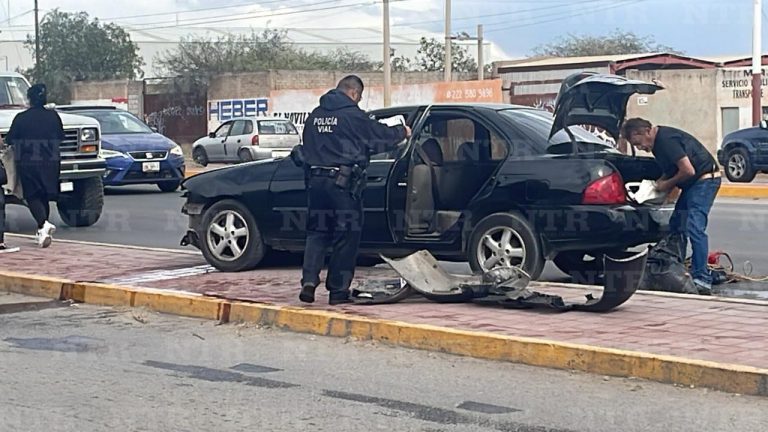 Choque en bulevar Jesús Varela Rico deja un lesionado