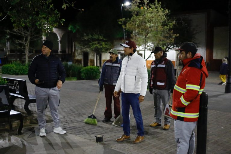 A primera hora, barren Jardín Juárez