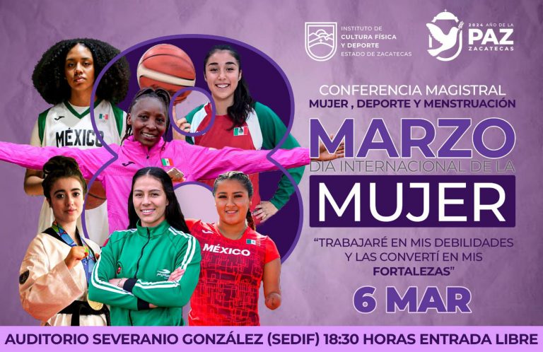 Anuncian conferencia Deporte, Mujer y Menstruación