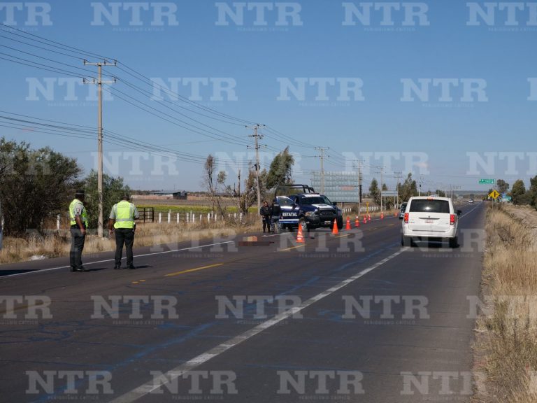 Atropellan a hombre en Ojocaliente; murió en el lugar