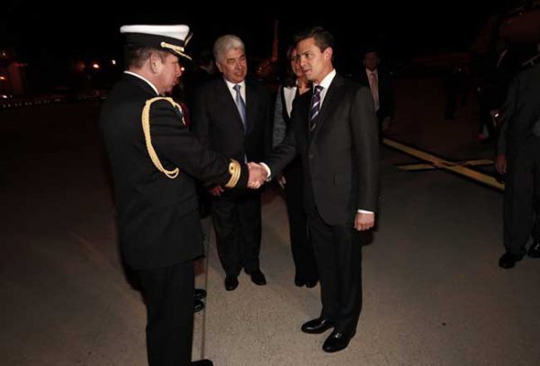 Cena Enrique Peña Nieto con el príncipe Felipe de Borbón