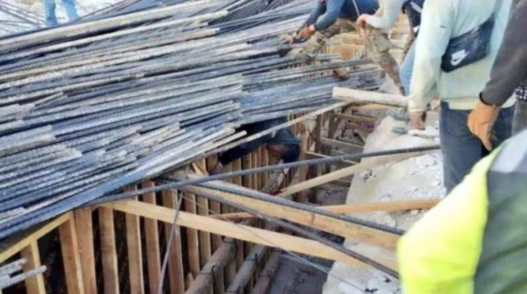 Colapsa estructura de Tren Maya; hay 2 heridos