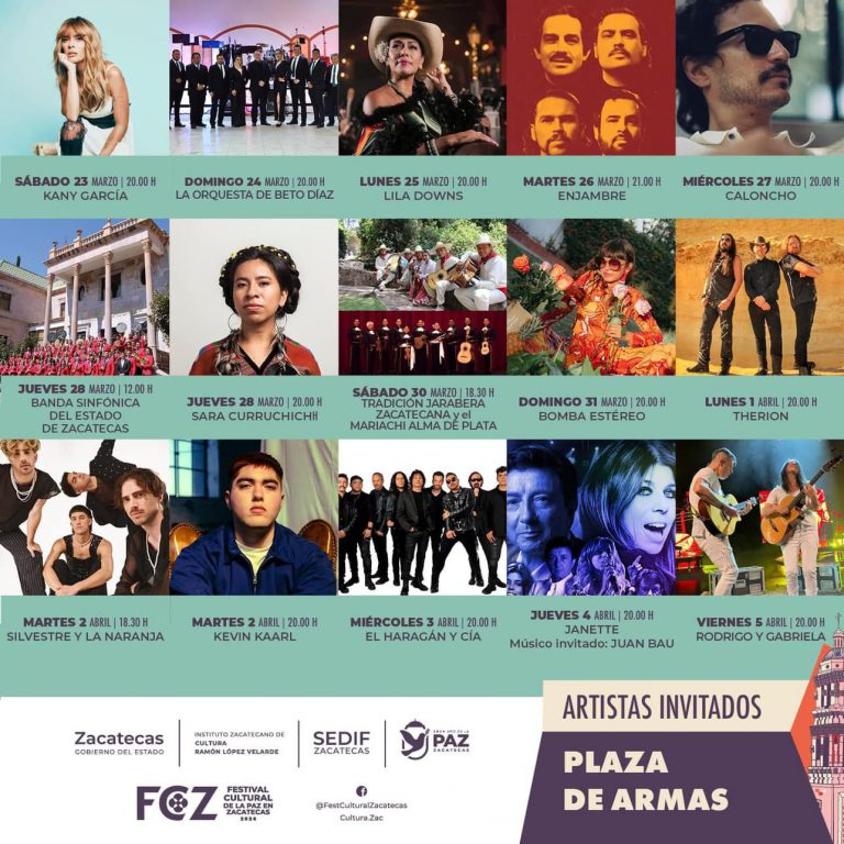 Develan programa del Festival Cultural de Zacatecas 2024