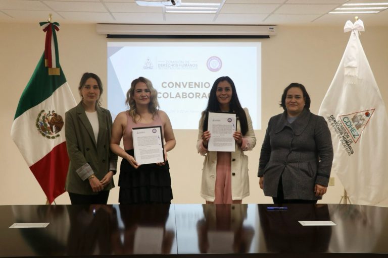 Firman CDHEZ convenio con Asociación Civil Frente Nacional contra la Violencia Vicaria