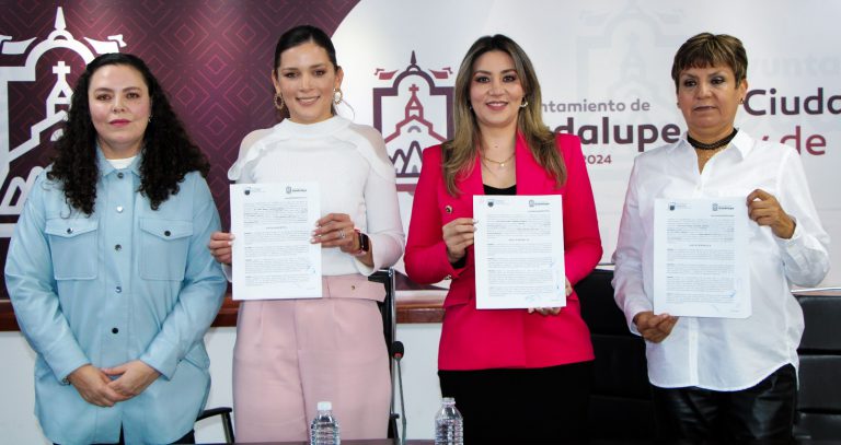 Firman Guadalupe y Semujer convenio de perspectiva de género