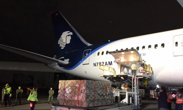 Llega a México equipo médico de China