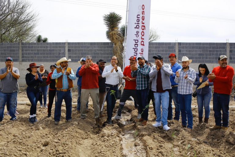 Plantan árboles de durazno en Casa Blanca
