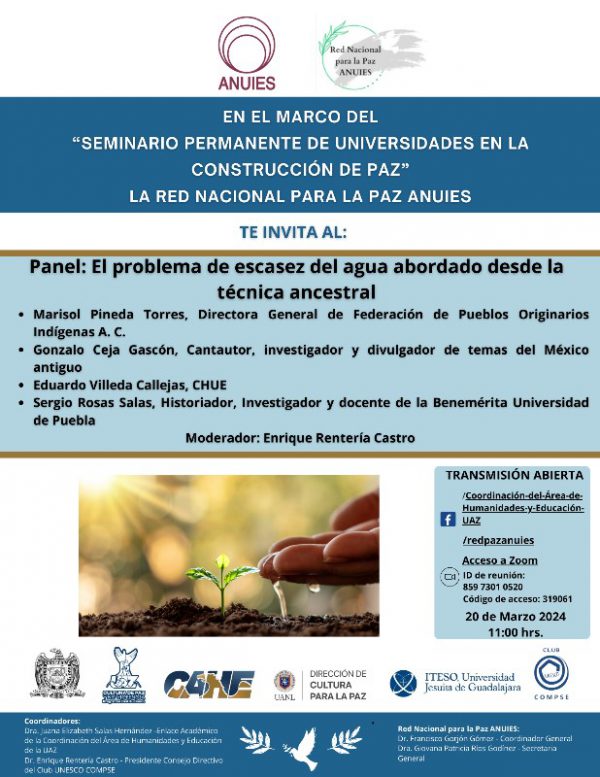 Aborda UAZ tema de escasez de agua