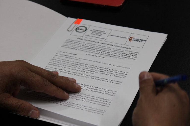 Alumnos de la Utzac realizarán estadías en Capstone Copper