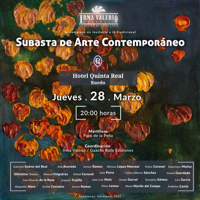 Invitan a Subasta de Arte Contemporáneo