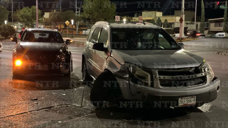 Registran choque sobre avenida Plateros