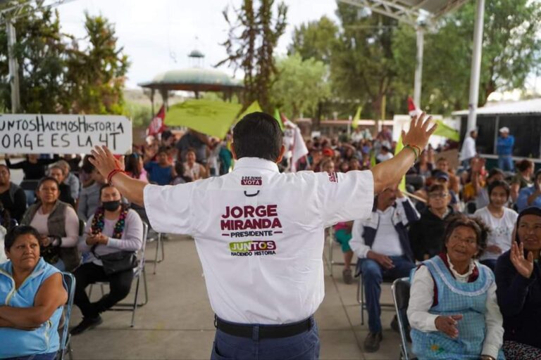 Visita Jorge Miranda colonia El Orito