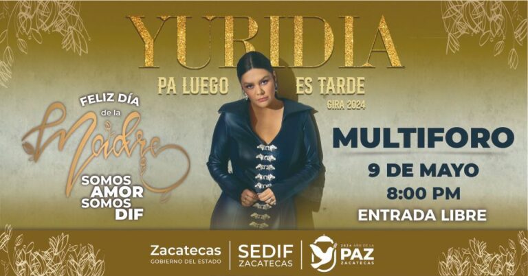 Celebrará Yurida a madres zacatecanas con concierto