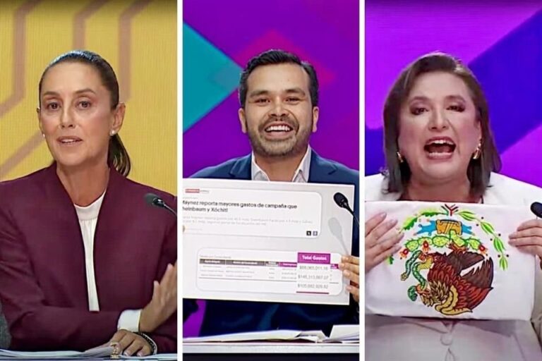 Claudia y Máynez aprietan a Xóchitl