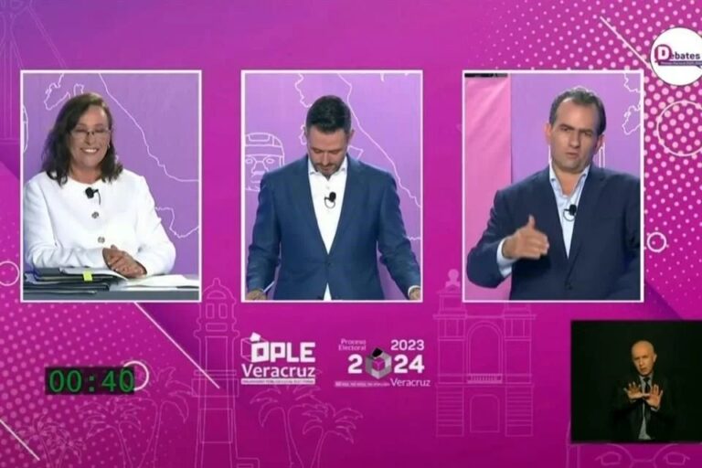 Cruzan acusaciones Yunes y Nahle en debate en Veracruz