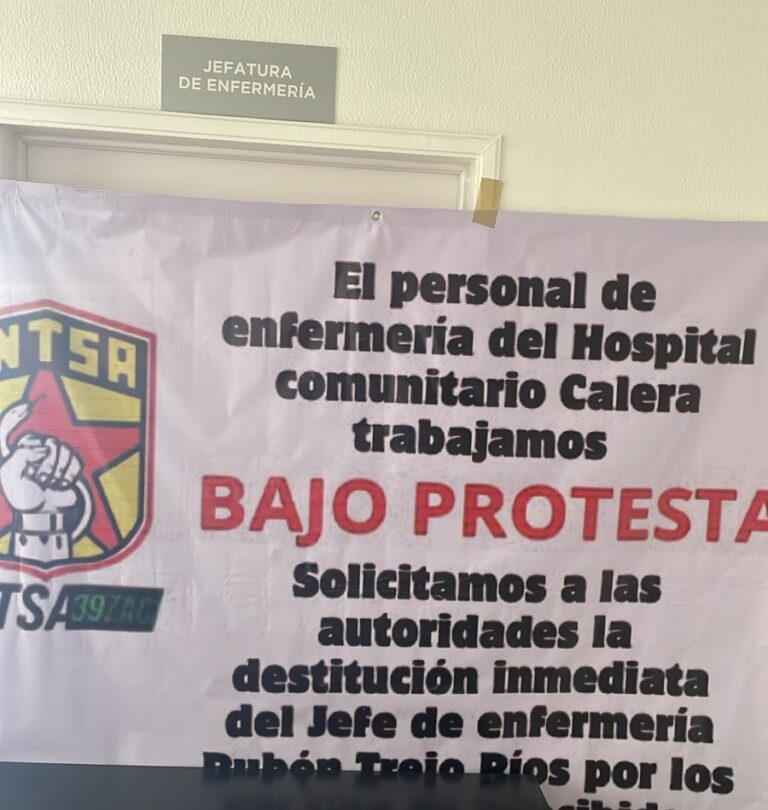 Piden destitución de jefe de enfermeros por acoso