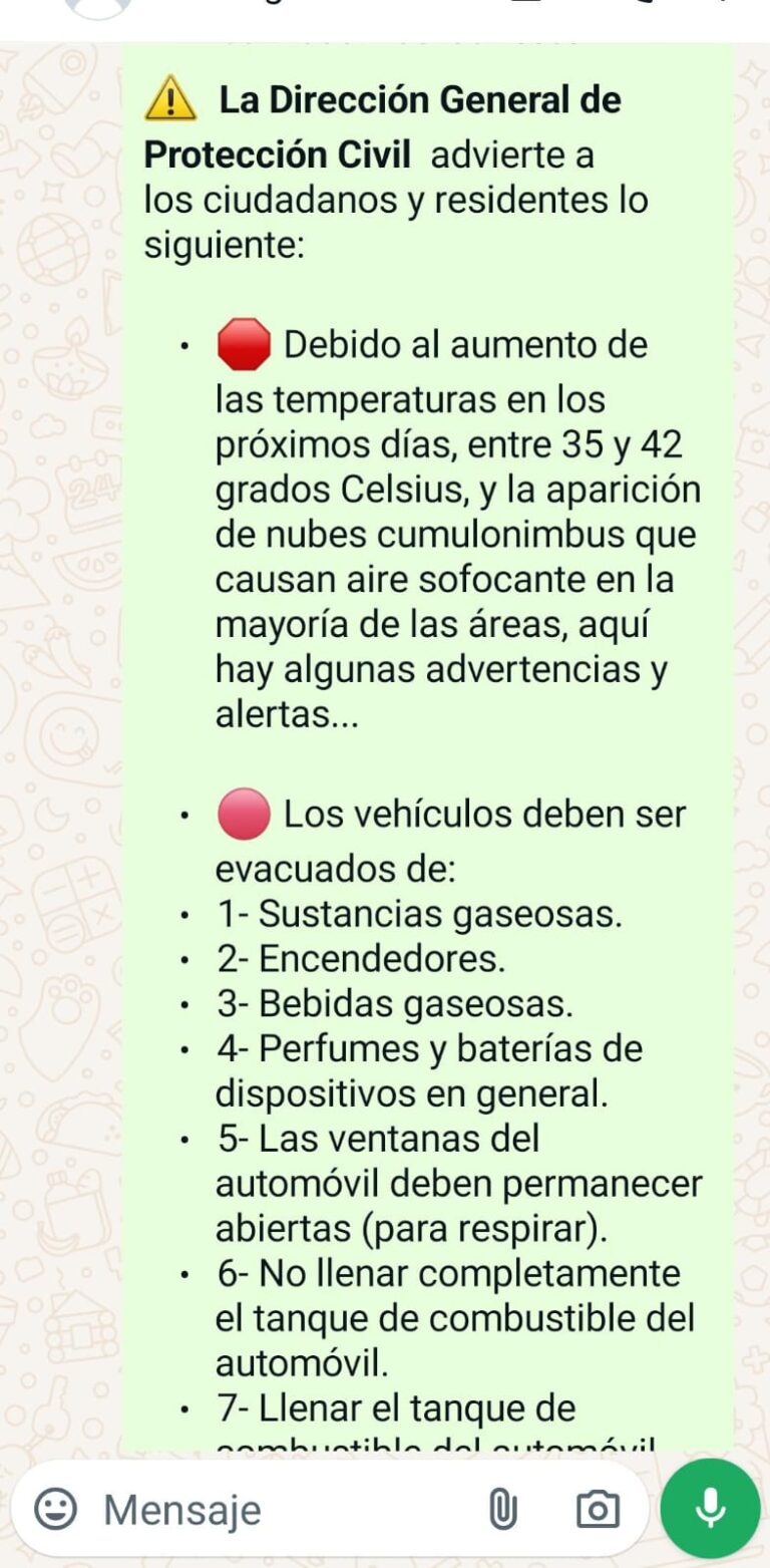 Desmienten alertas falsas por altas temperaturas