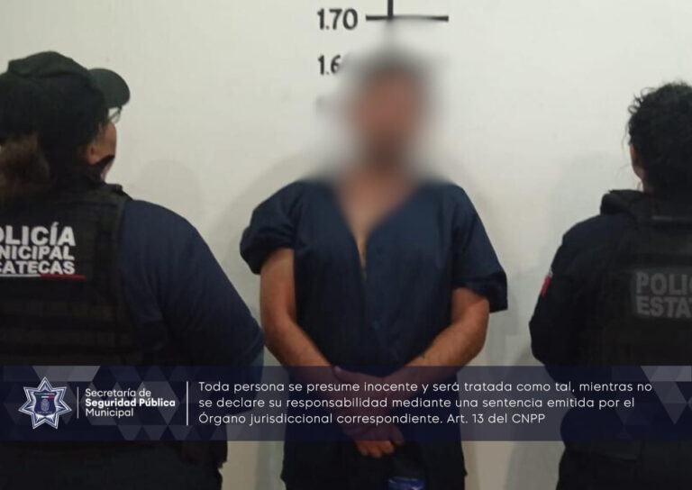 Detienen a hombre por agredir a su pareja