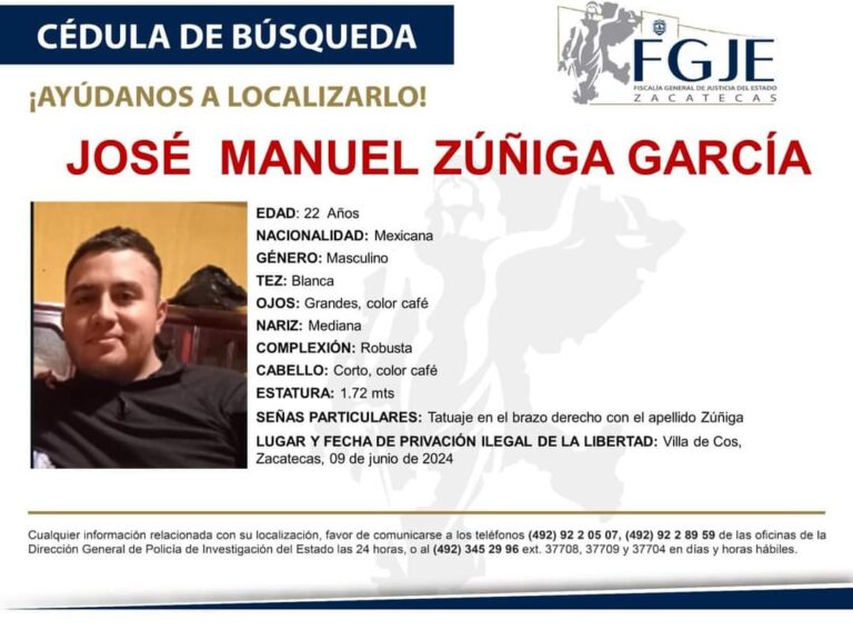 Privan de la libertad a policía en Villa de Cos