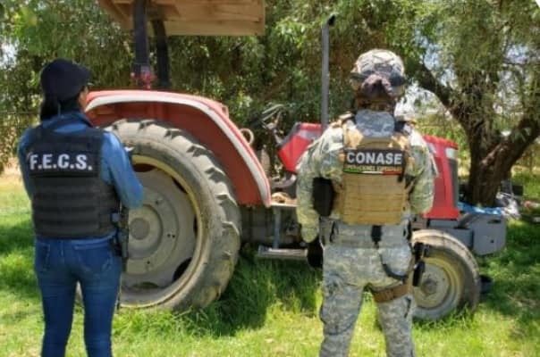 Localizan tractor con reporte de robo en Trancoso