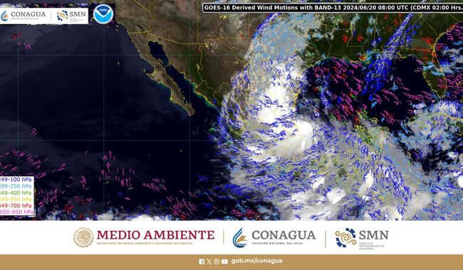 Se degrada ‘Alberto’ a depresión tropical