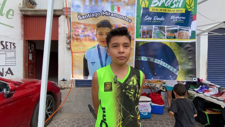 Con venta de alimentos, recaudan fondos para basquetbolista