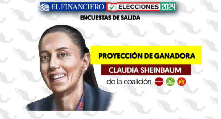 Encuesta de salida PRESIDENCIAL El Financiero: Claudia Sheinbaum se proyecta como ganadora