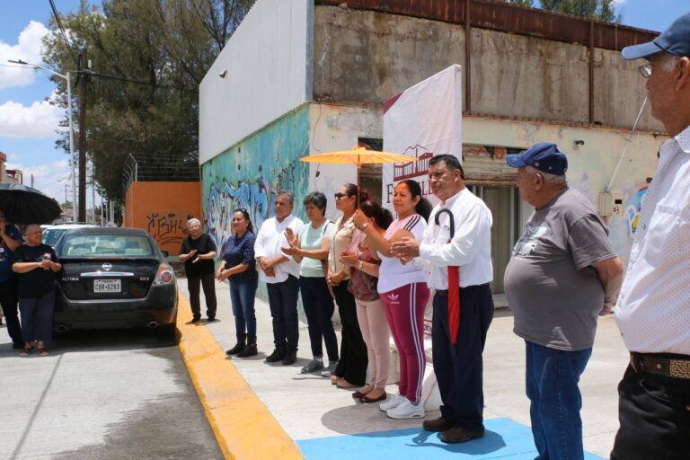 Entrega Rita Quiñones obras en Fresnillo