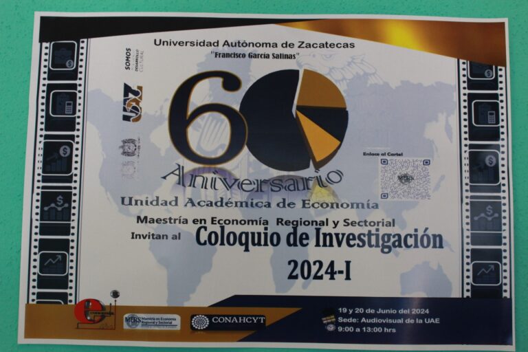 Inauguran Coloquio de Investigación 2024-I en Economía UAZ