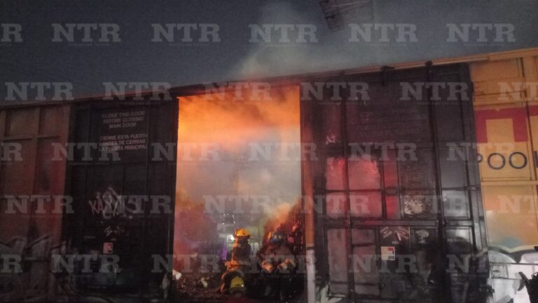 Incendian furgón ferroviario en San Fernando