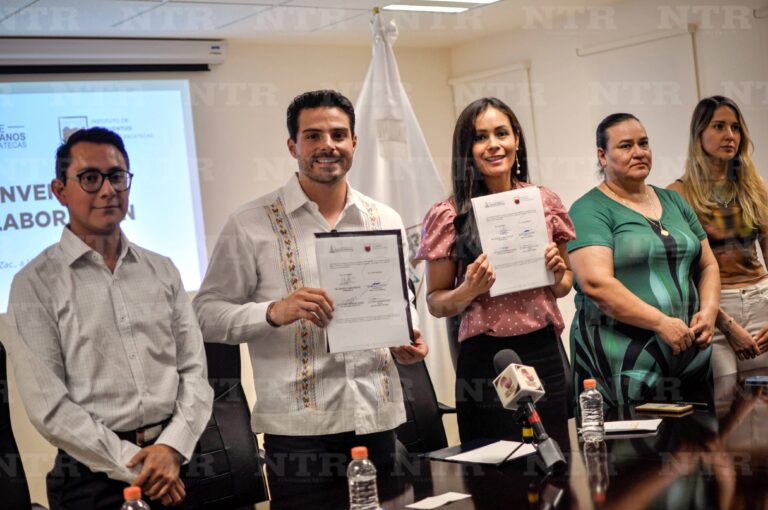 Firman convenio CDHEZ e Injuventud