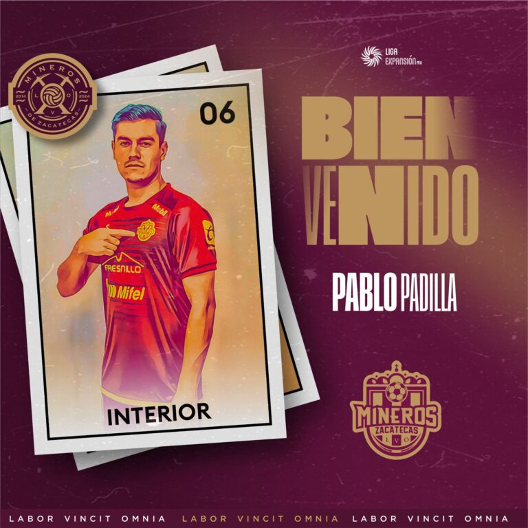 Pablo Padilla regresa a Mineros