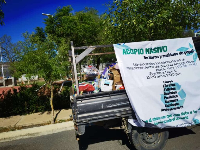 Organizan scouts acopio de materiales reciclables